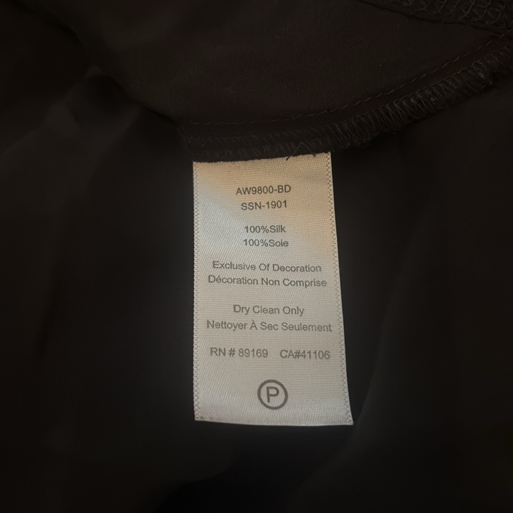 ATM Pull On A Line Silk Midi Skirt Black S/P - Picture 6 of 6